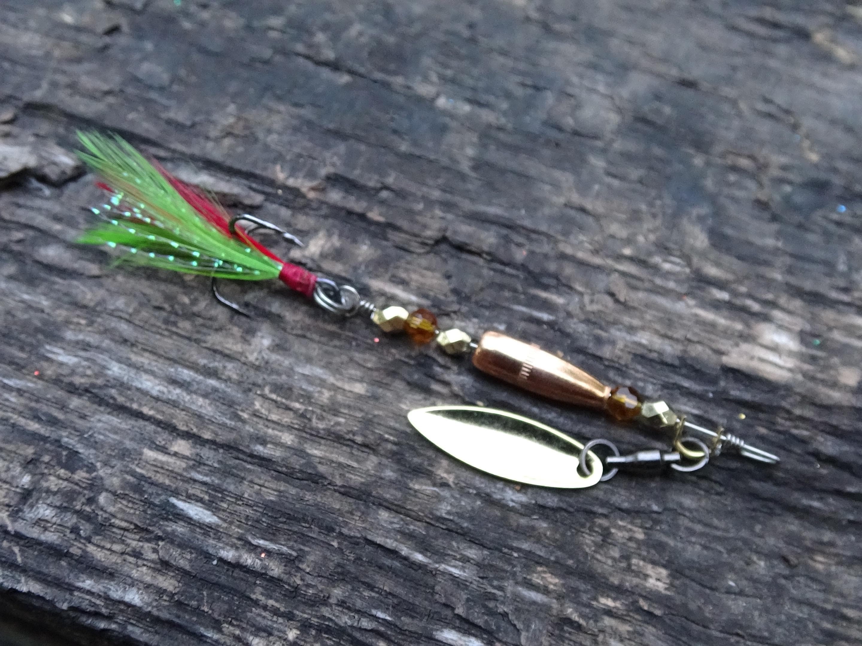 James Henry Bullet Fishing Lure .223 amber bullet (etsy image id: 6862929844)
