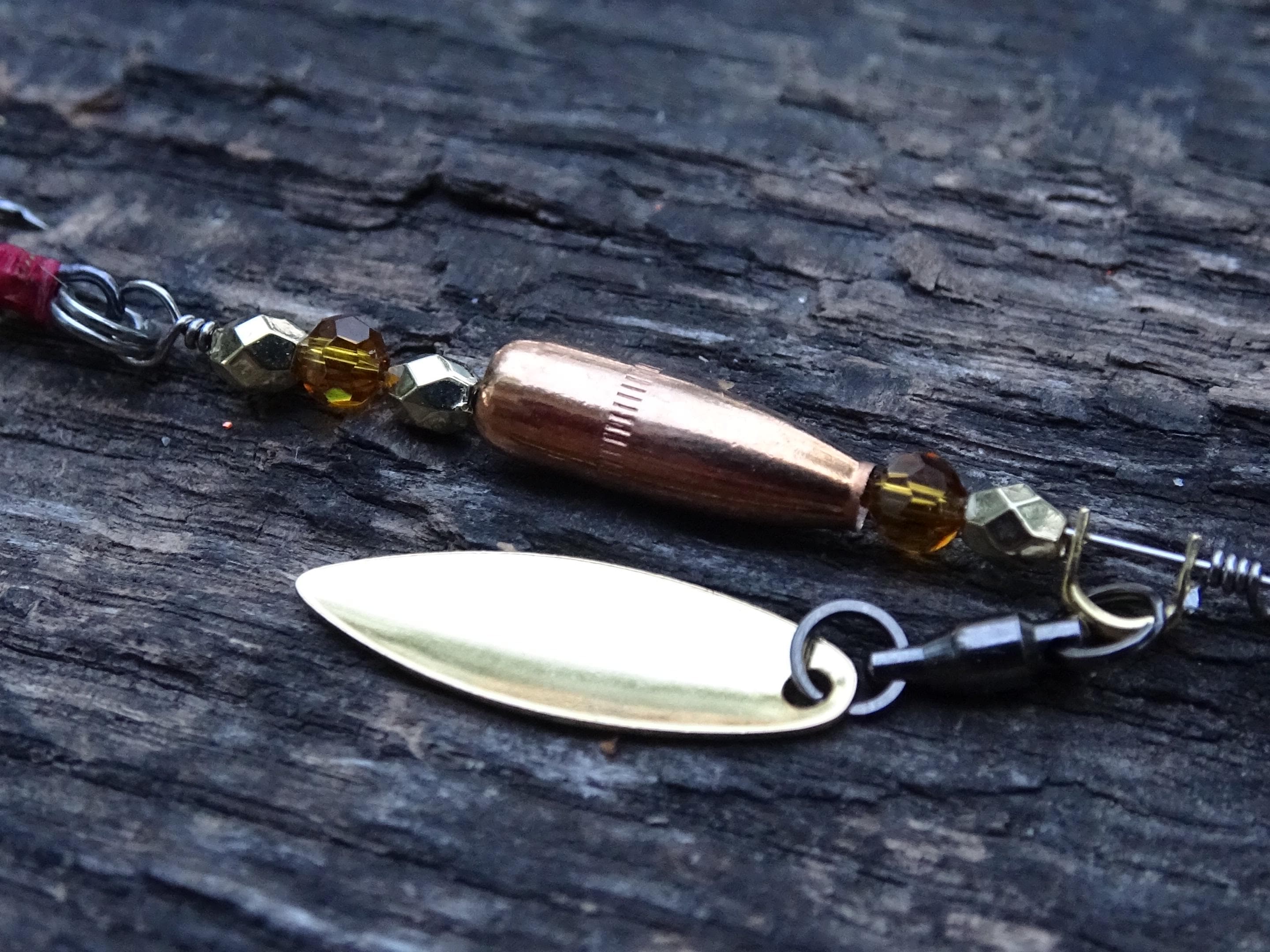 James Henry Bullet Fishing Lure .223 amber bullet (etsy image id: 6862930208)