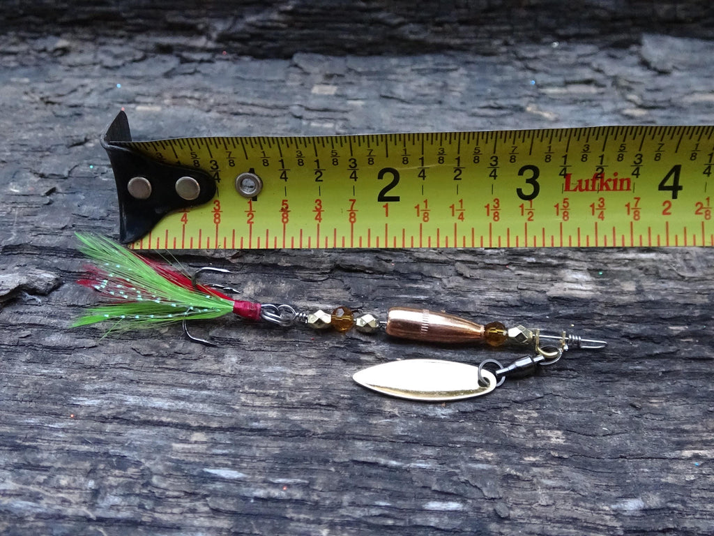 James Henry Bullet Fishing Lure .223 amber bullet (etsy image id: 6862930532)