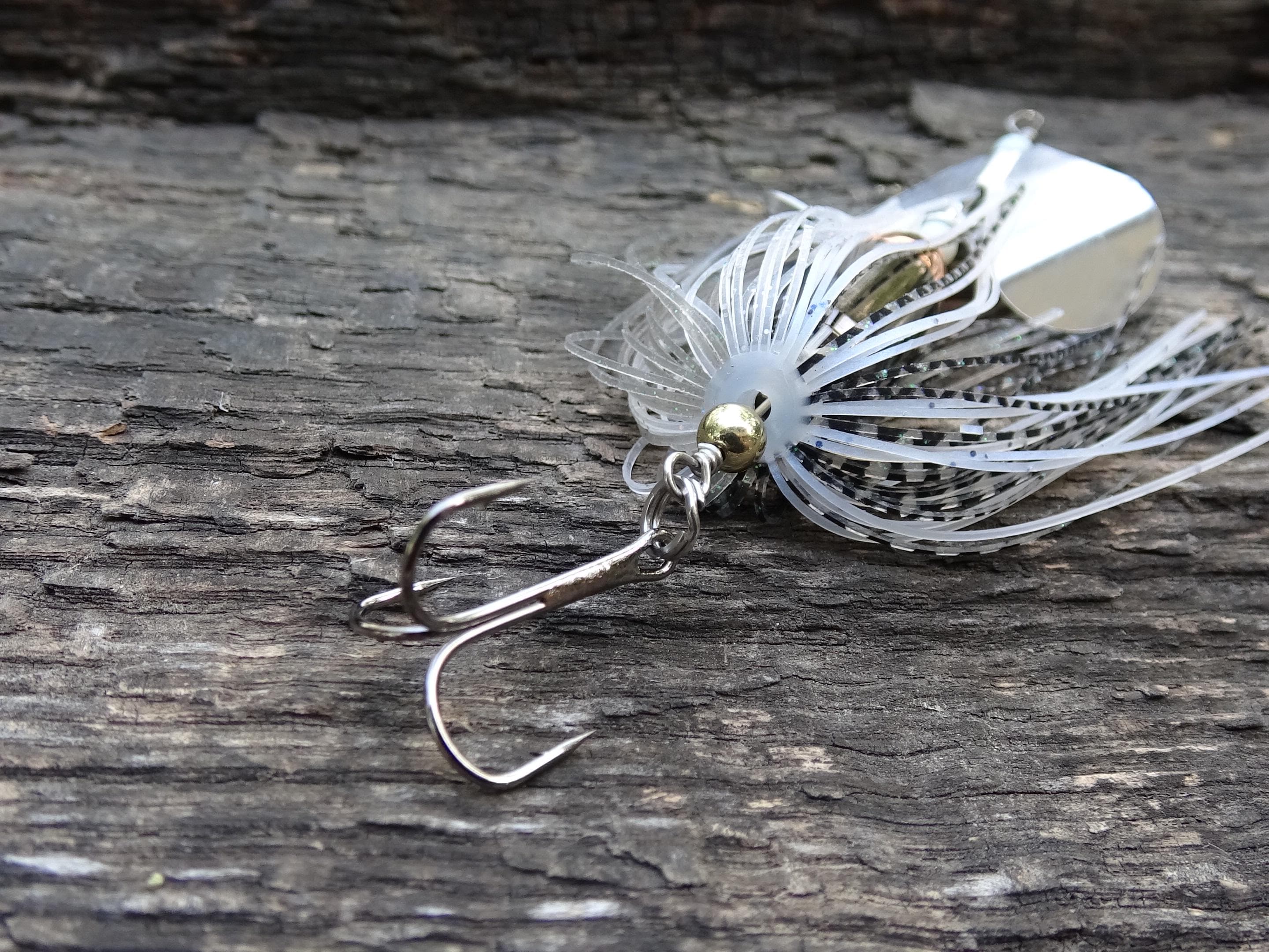 James Henry Bullet Fishing Lure .45 ACP in-line shad Gun metal (etsy image id: 6910681127)