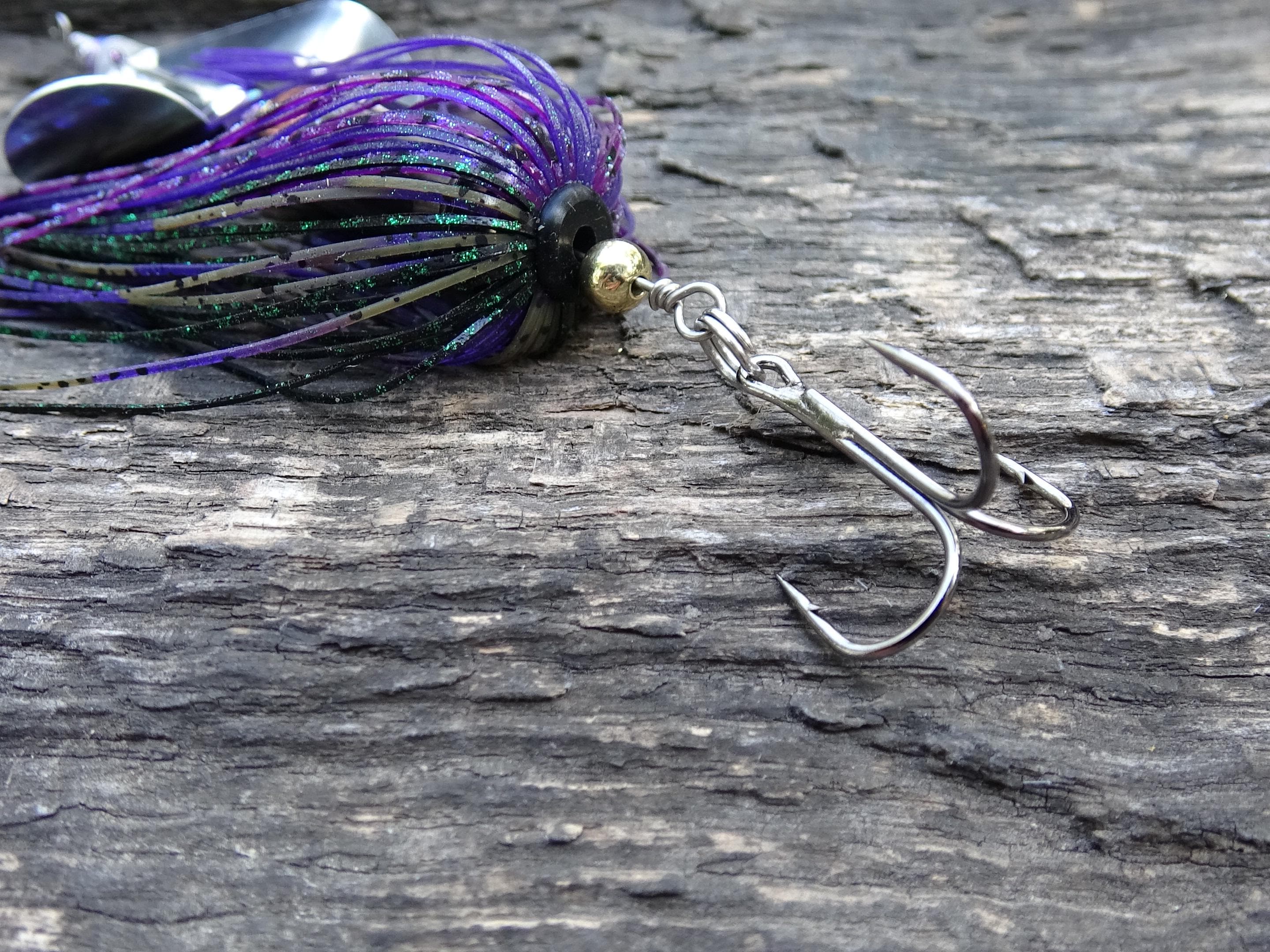 3 pack James Henry Bullet Fishing Lure .45 ACP in-line Gun metal (etsy image id: 6910698387)