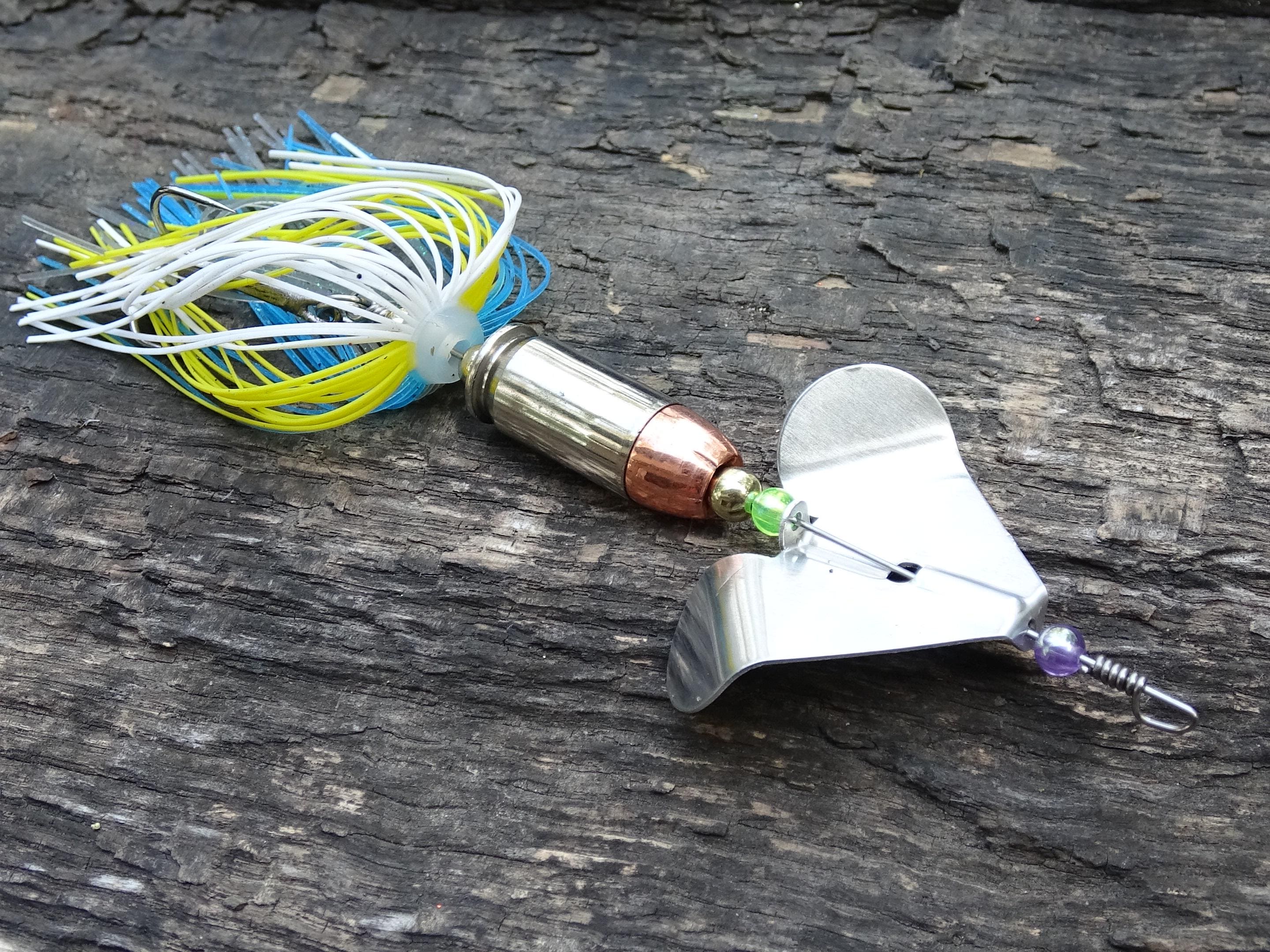 James Henry Bullet Fishing Lure .45 ACP in-line Mahi mahi silver (etsy image id: 6910749991)