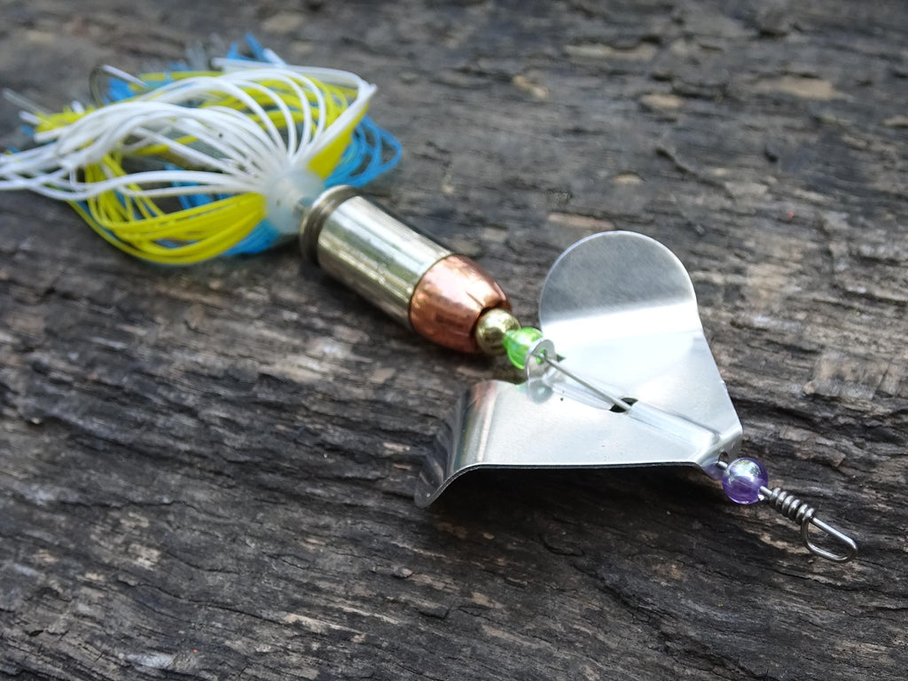 3 pack James Henry Bullet Fishing Lure .45 ACP in-line Silver (etsy image id: 6910757057)