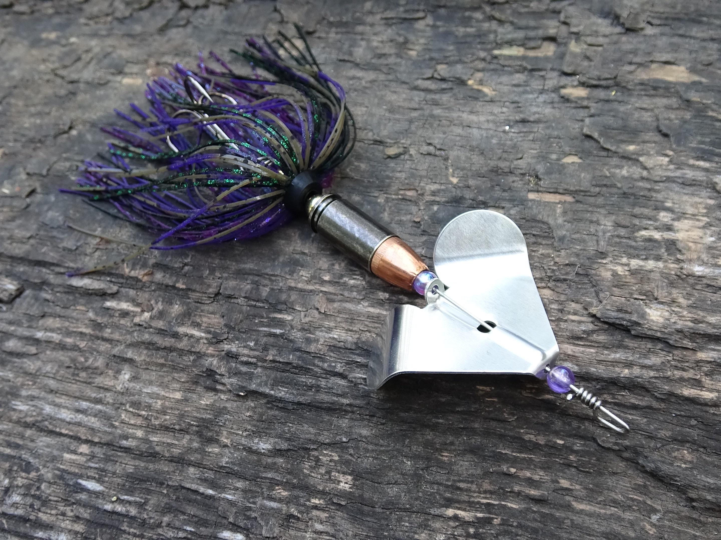 James Henry Bullet Fishing Lure 9mm luger in-line junebug Gun metal (etsy image id: 6910763125)