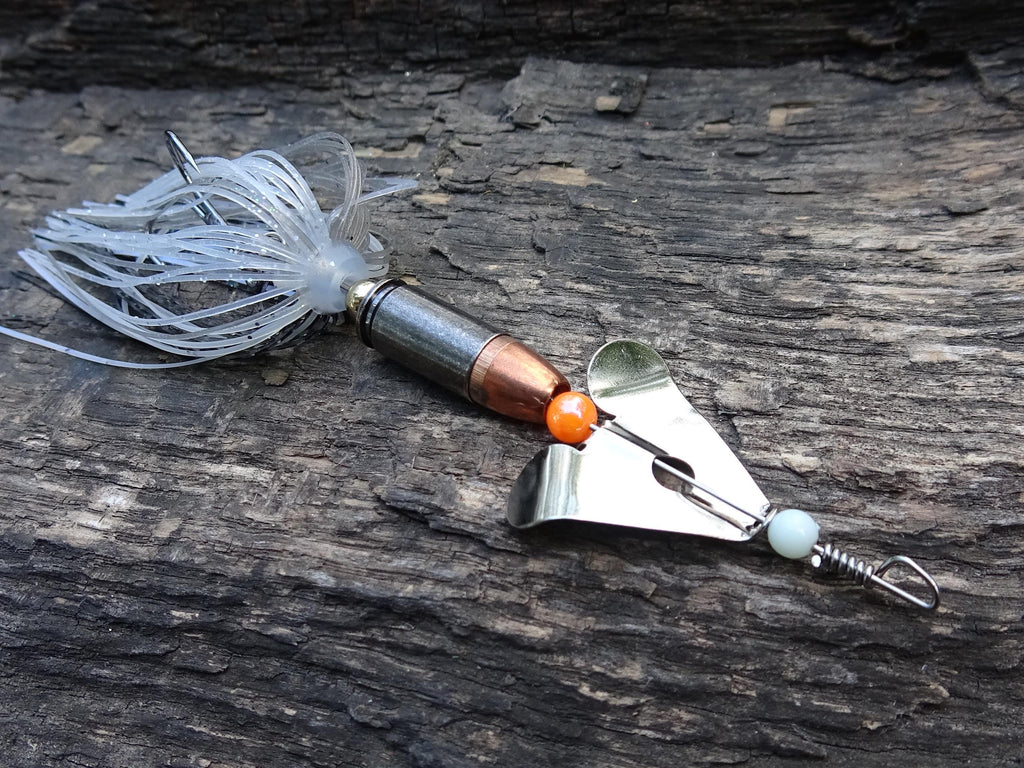 James Henry Bullet Fishing Lure 9mm luger in-line shad Gun metal (etsy image id: 6910773557)