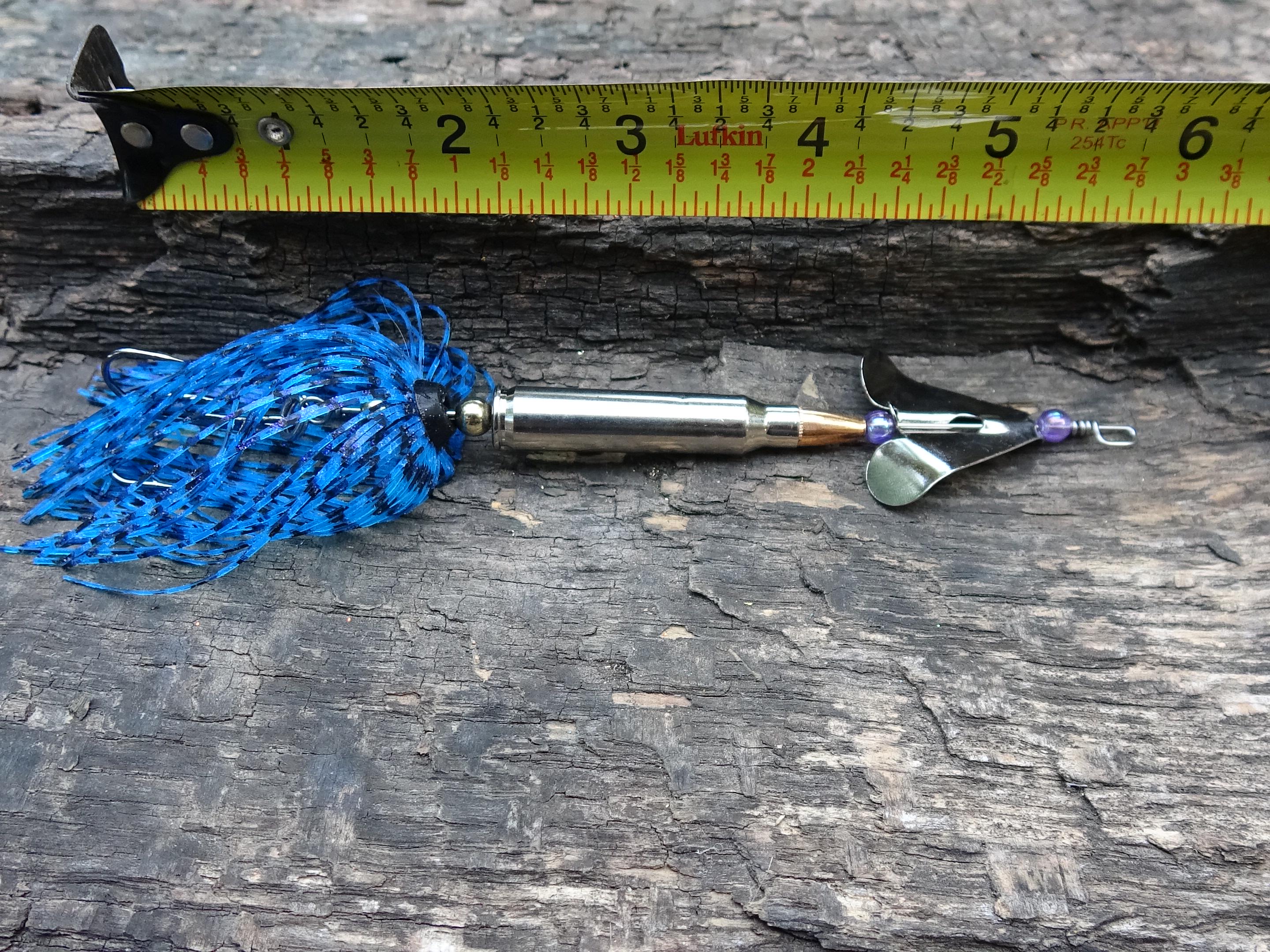 3 pack James Henry Bullet Fishing Lure 5.56/.223 in-line Silver (etsy image id: 6910864905)