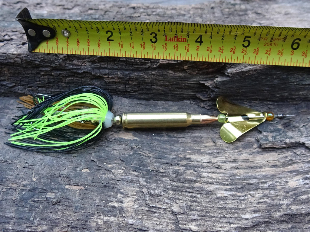 James Henry Bullet Fishing Lure 5.56/.223 Missouri craw gold (etsy image id: 6910881797)