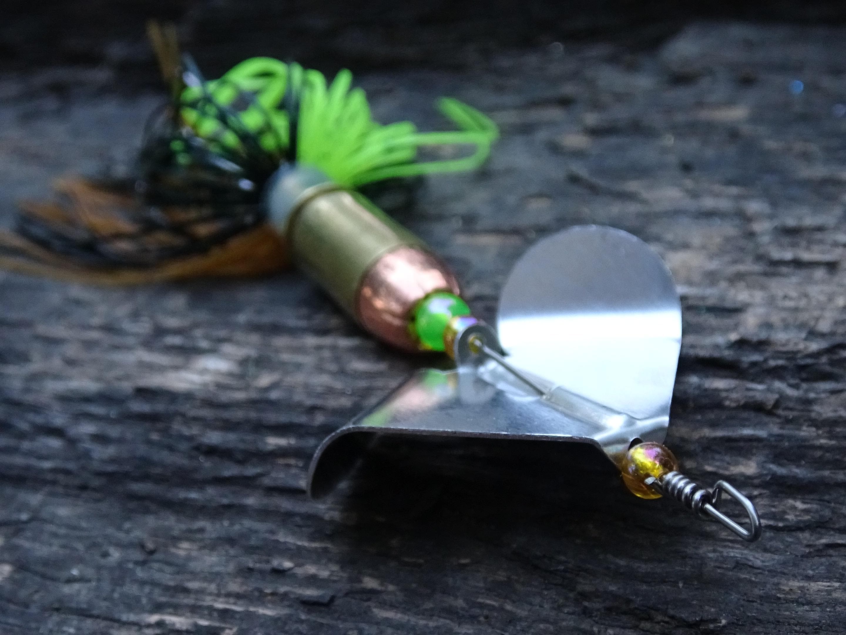 3 pack James Henry Bullet Fishing Lure .45 ACP in-line Brass (etsy image id: 6910906503)
