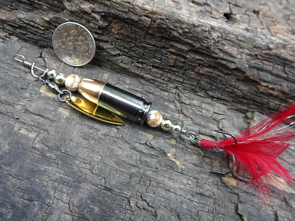 James Henry 9mm bullet fishing lure quartz bead 14k filled bead .925 filled bead (etsy image id: 7019204670)
