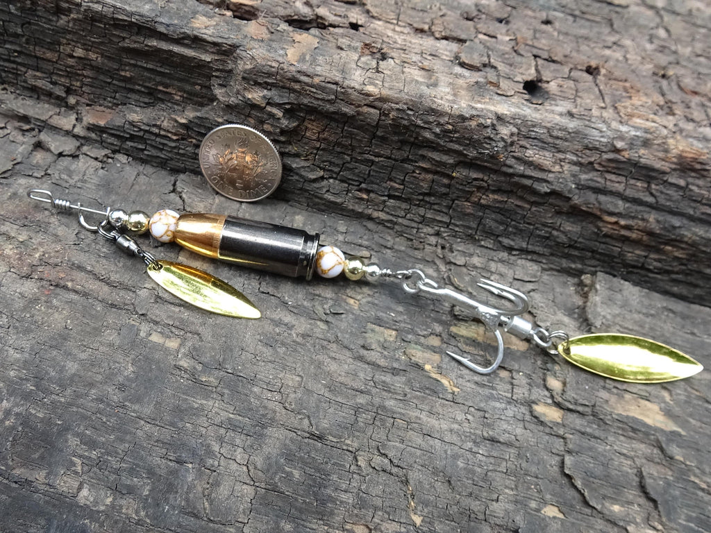 James Henry 9mm bullet fishing lure quartz bead 14k filled bead .925 filled bead (etsy image id: 7019386974)