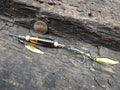James Henry 9mm bullet fishing lure quartz bead 14k filled bead .925 filled bead (etsy image id: 7019386974)