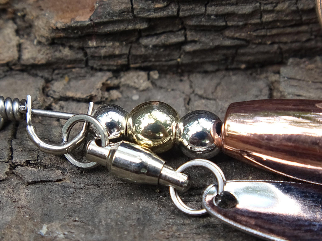 James Henry .30 caliber bullet fishing lure Silver Standard 14k filled bead .925 filled bead (etsy image id: 7019754580)