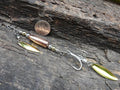 James Henry .30 caliber bullet fishing lure Gold Standard 14k filled bead .925 filled bead (etsy image id: 7019774824)