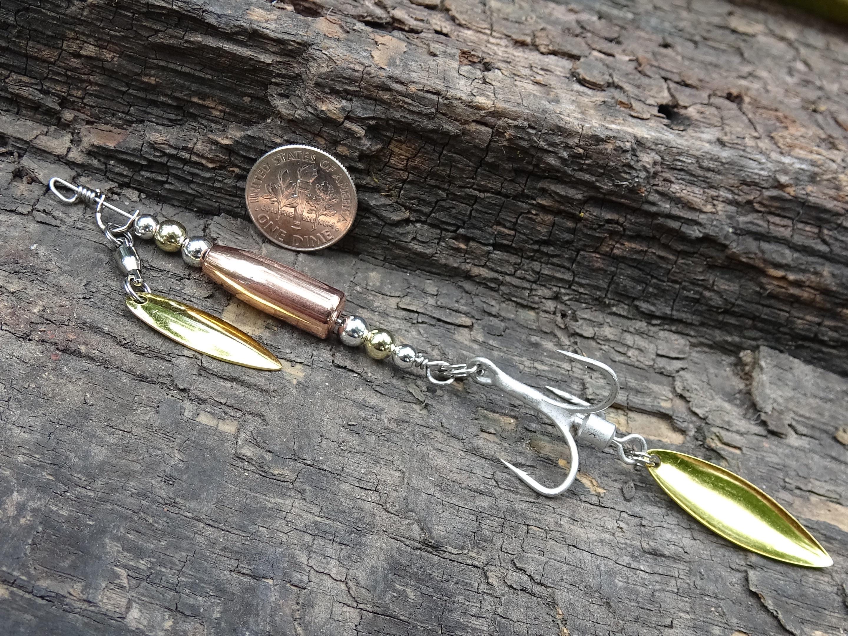 James Henry .30 caliber bullet fishing lure Gold Standard 14k filled bead .925 filled bead (etsy image id: 7019774824)