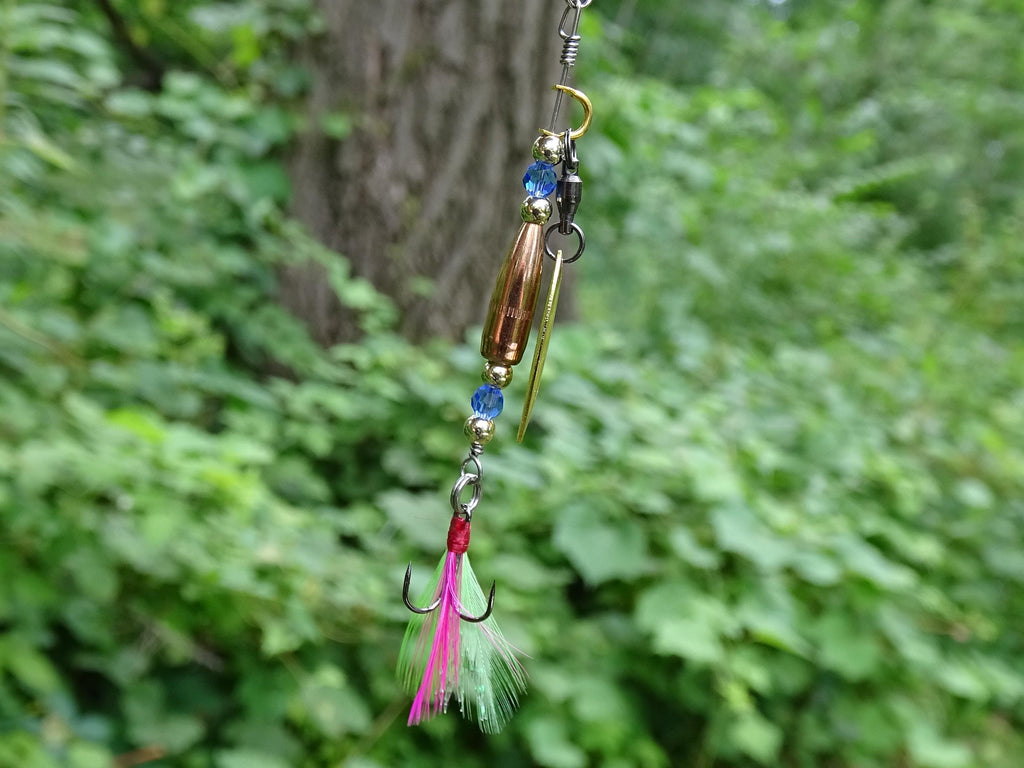 James Henry Bullet Fishing Sapphire Lure .223 bullet 14k gold filled bead (etsy image id: 7019798806)