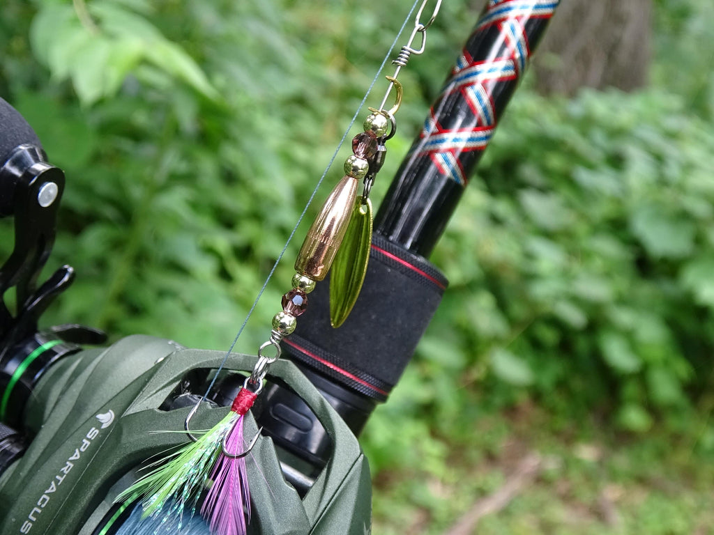 James Henry Bullet Fishing amethyst crystal Lure .223 bullet 14k gold filled bead (etsy image id: 7019828628)
