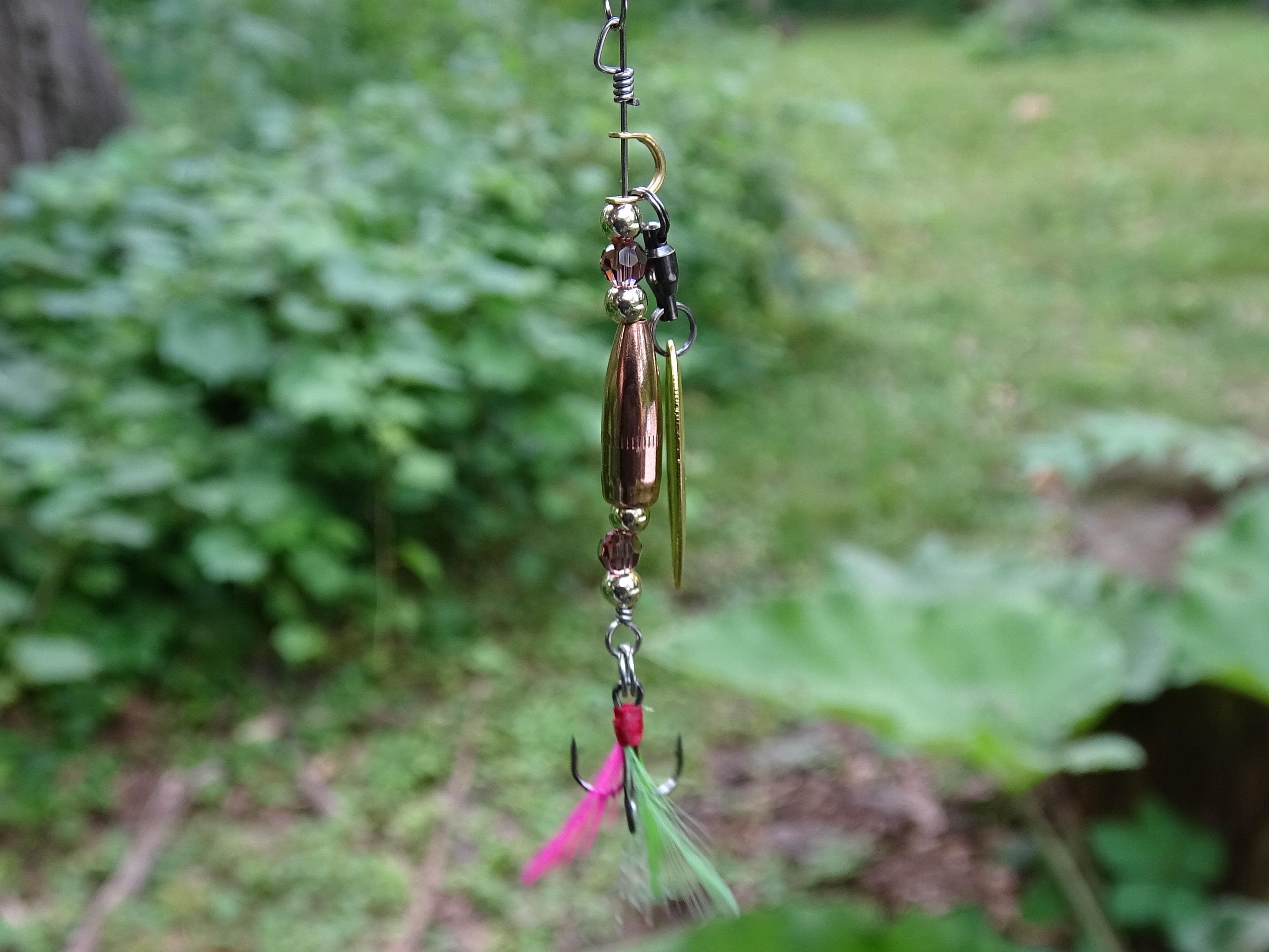 James Henry Bullet Fishing amethyst crystal Lure .223 bullet 14k gold filled bead (etsy image id: 7019829316)