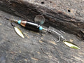 James Henry 45 ACP bullet fishing lure turquoise bead 14k filled bead .925 filled bead (etsy image id: 7019939172)