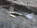 James Henry 9mm bullet fishing lure turquoise 14k .925 filled bead (etsy image id: 7067085441)