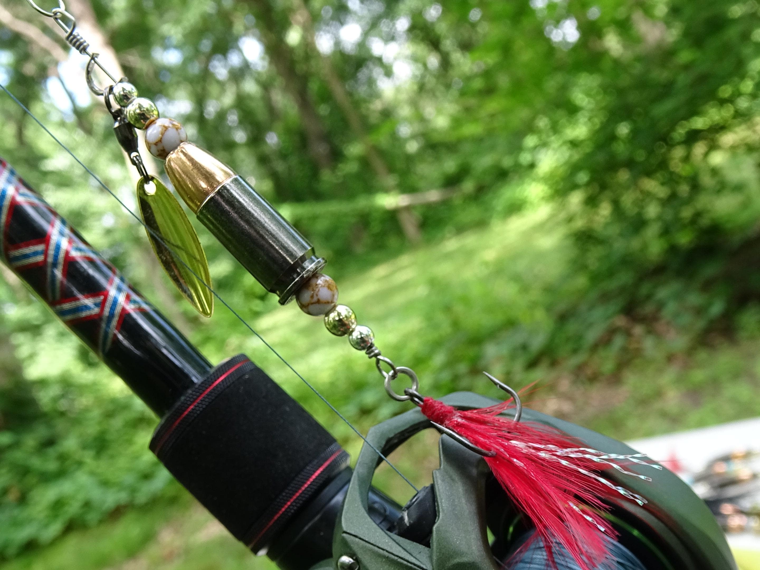 James Henry 9mm bullet fishing lure quartz bead 14k filled bead .925 filled bead (etsy image id: 7067183315)
