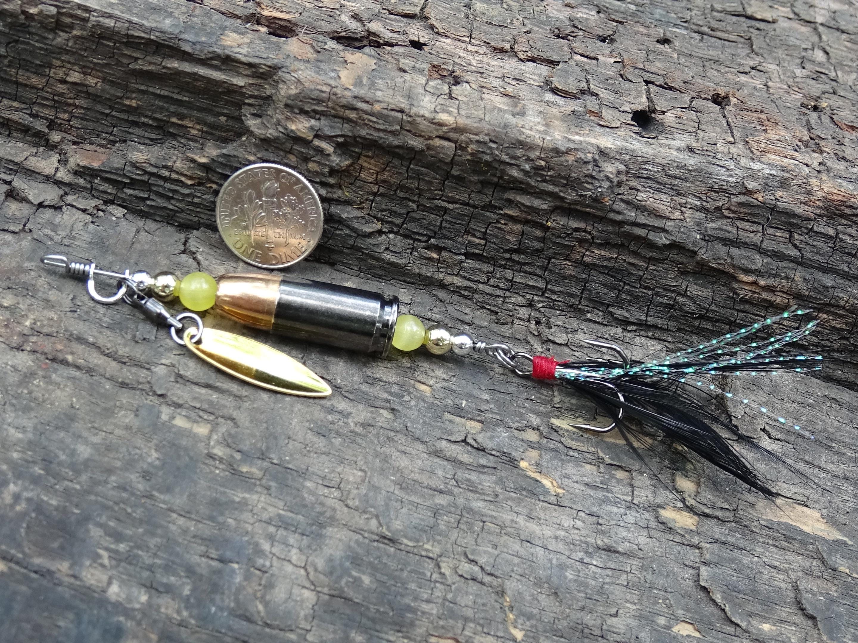 James Henry 9mm bullet fishing lure yellow moonstone bead 14k filled bead .925 filled bead (etsy image id: 7067240605)