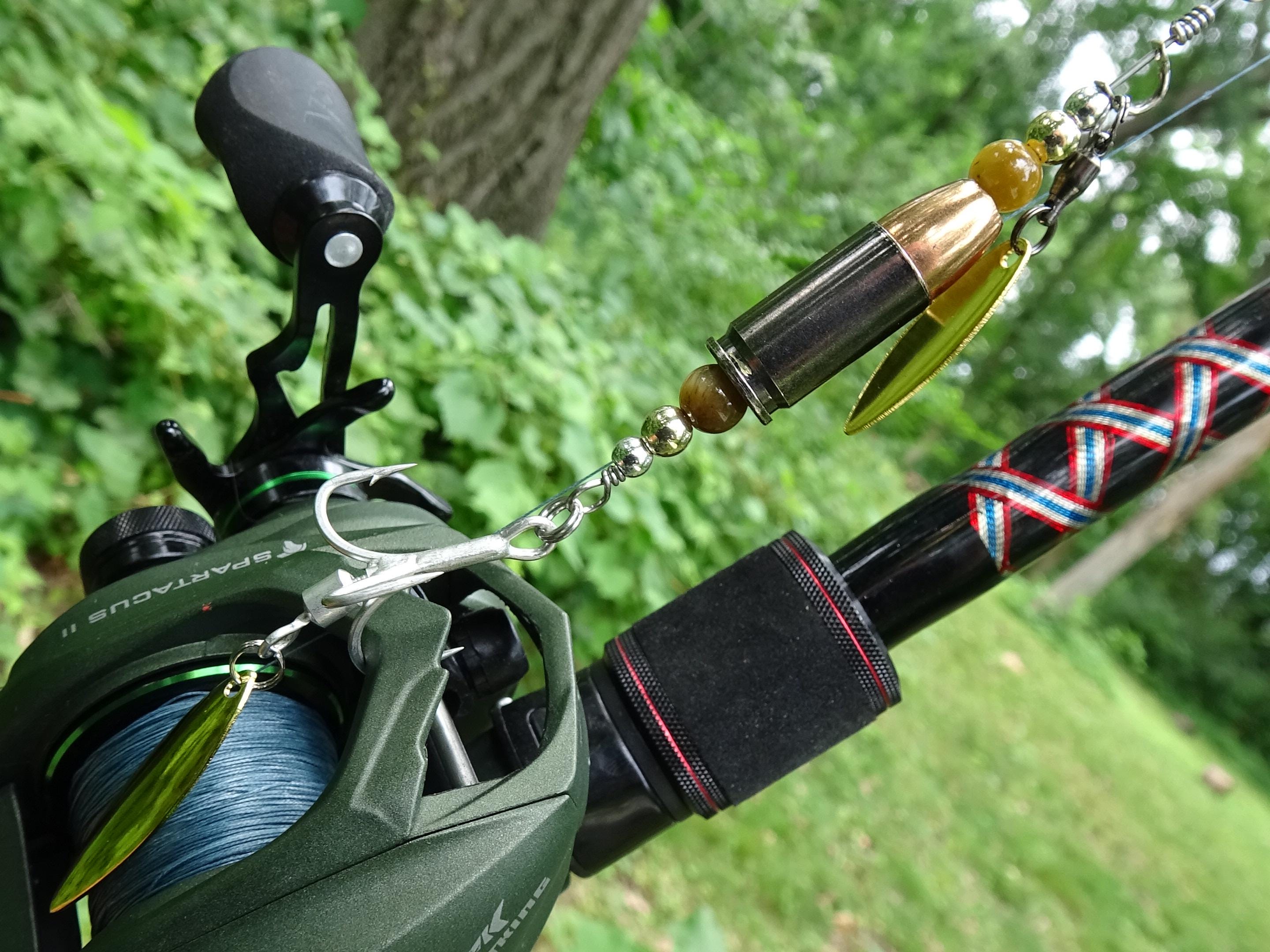 James Henry 9mm bullet fishing lure yellow tigers eye bead 14k filled bead .925 filled bead (etsy image id: 7067299485)