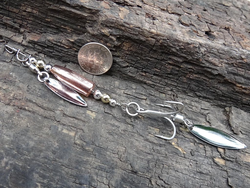 James Henry .30 caliber bullet fishing lure Silver Standard 14k filled bead .925 filled bead (etsy image id: 7067732175)