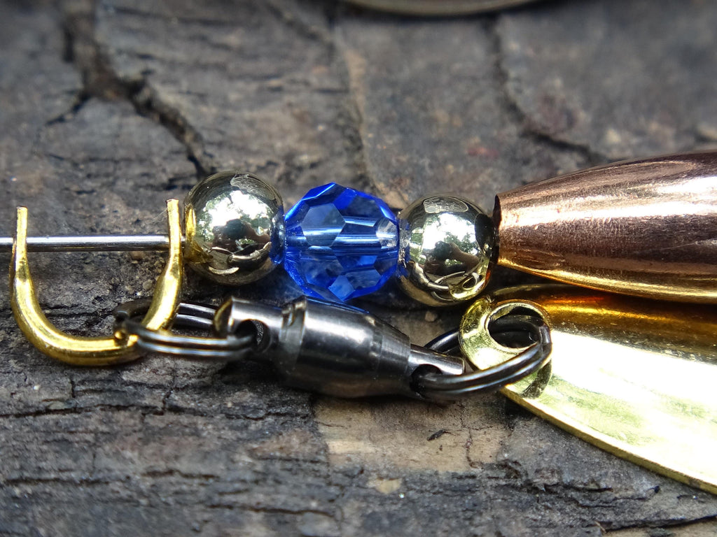 James Henry Bullet Fishing Sapphire Lure .223 bullet 14k gold filled bead (etsy image id: 7067775297)