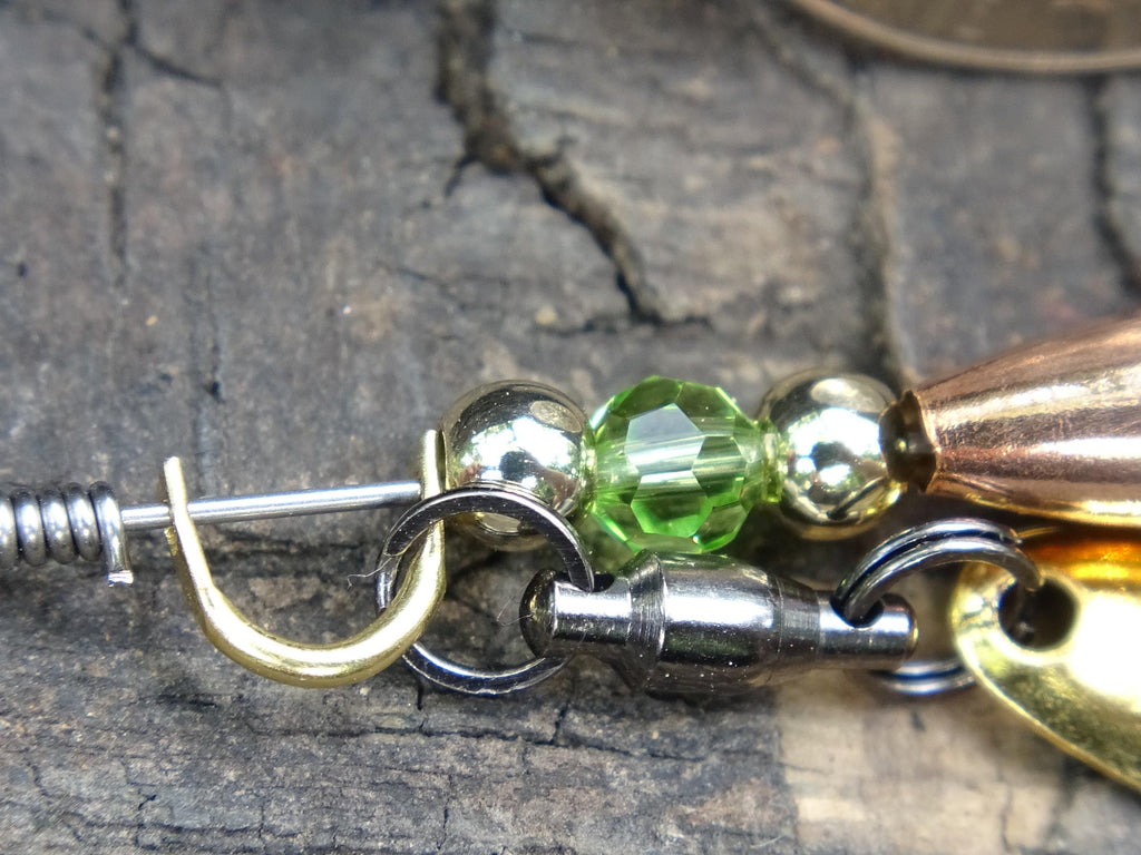 James Henry Bullet Fishing peridot crystal Lure .223 bullet 14k gold filled bead (etsy image id: 7067797535)