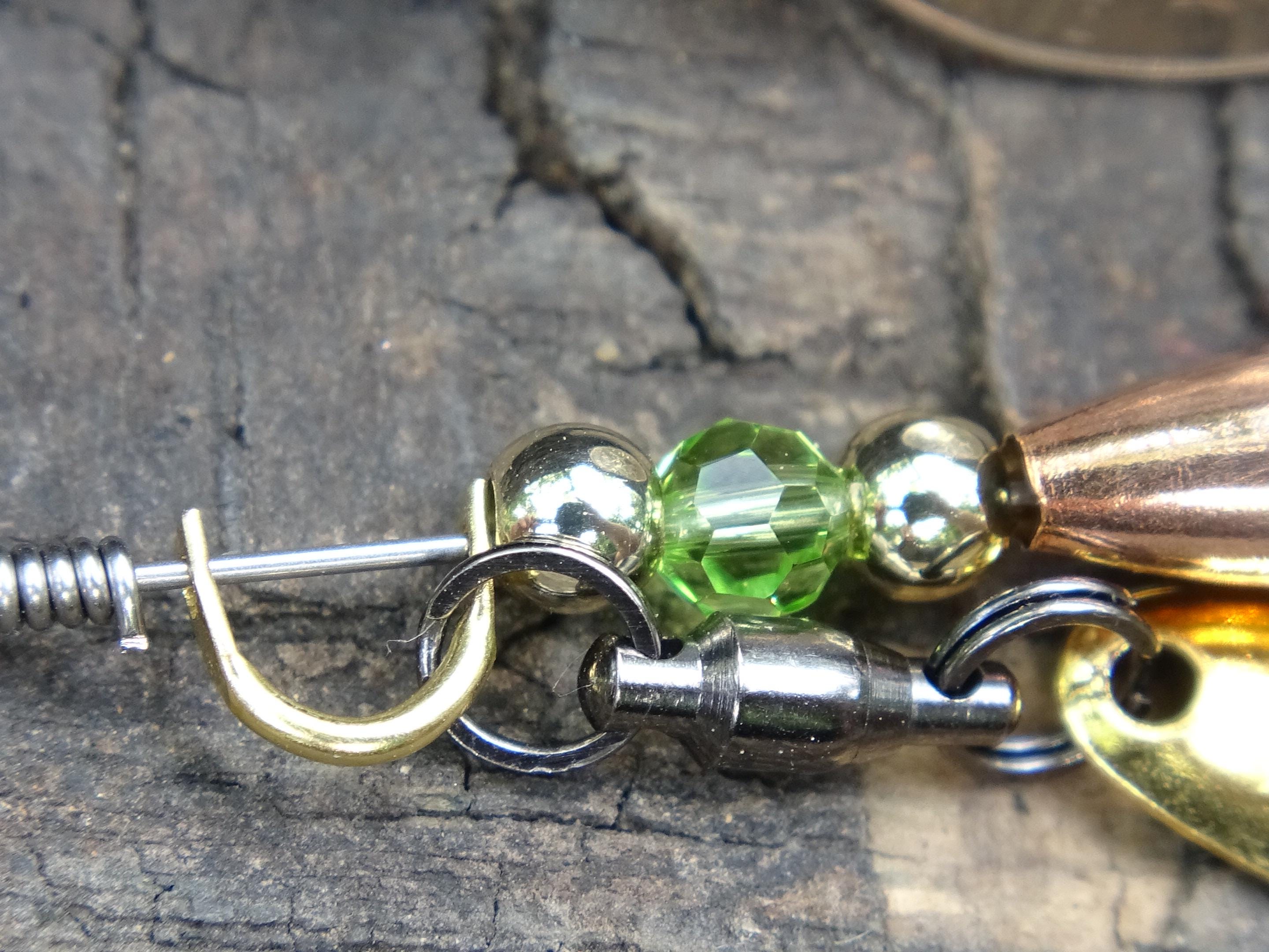 James Henry Bullet Fishing peridot crystal Lure .223 bullet 14k gold filled bead (etsy image id: 7067797535)