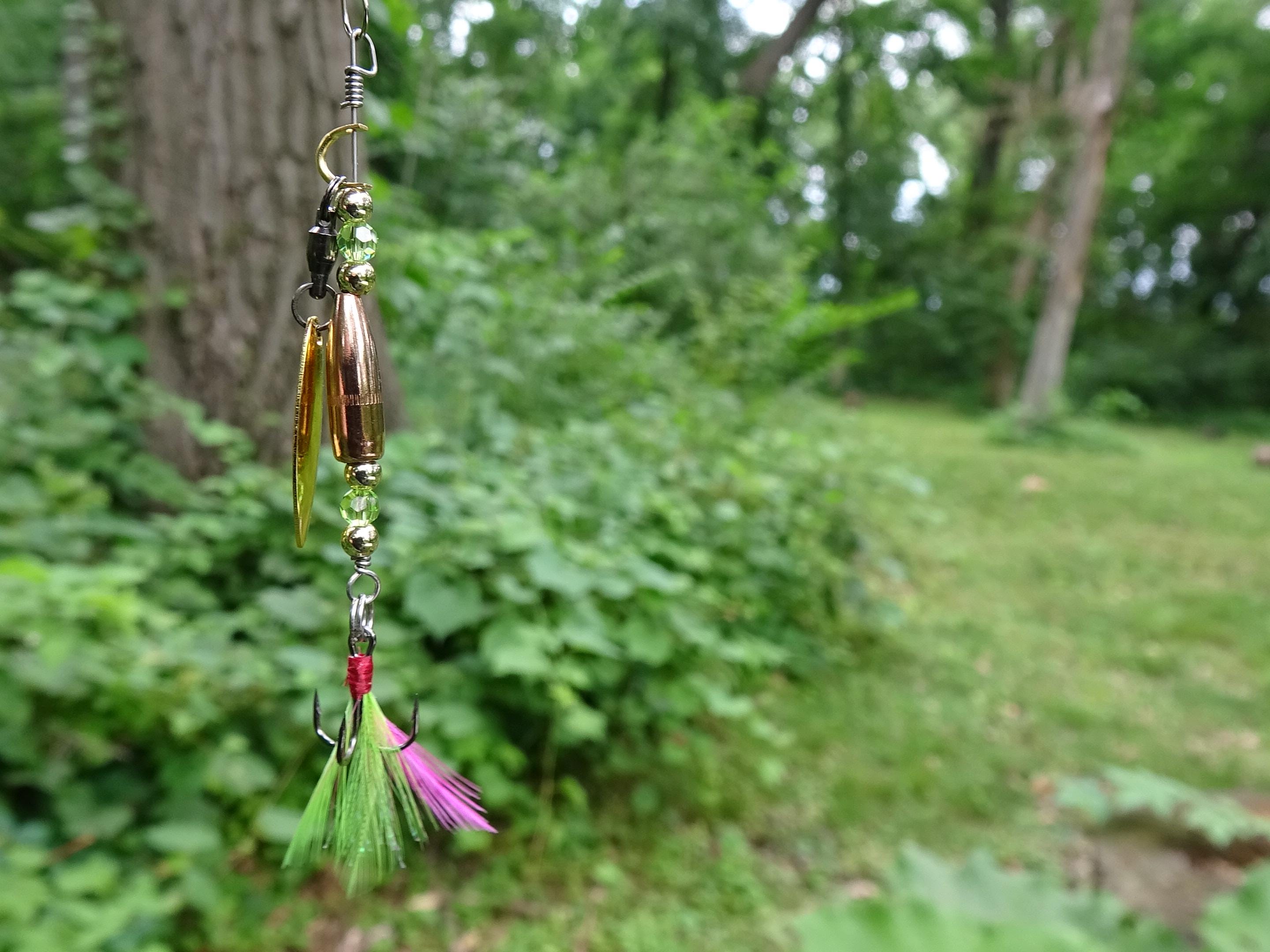 James Henry Bullet Fishing peridot crystal Lure .223 bullet 14k gold filled bead (etsy image id: 7067798953)