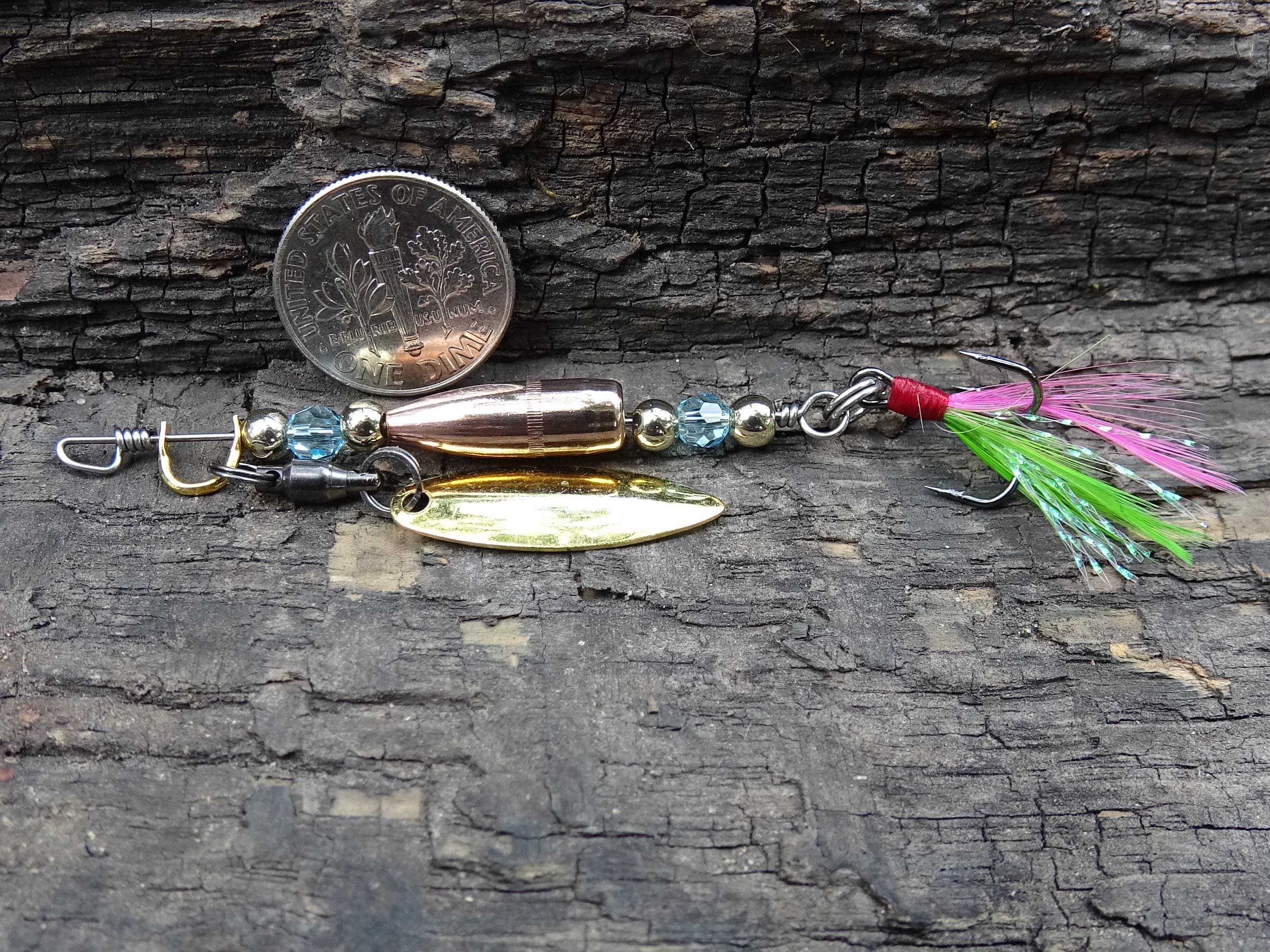 James Henry Bullet Fishing Aquamarine crystal Lure .223 bullet 14k gold filled bead (etsy image id: 7067833687)
