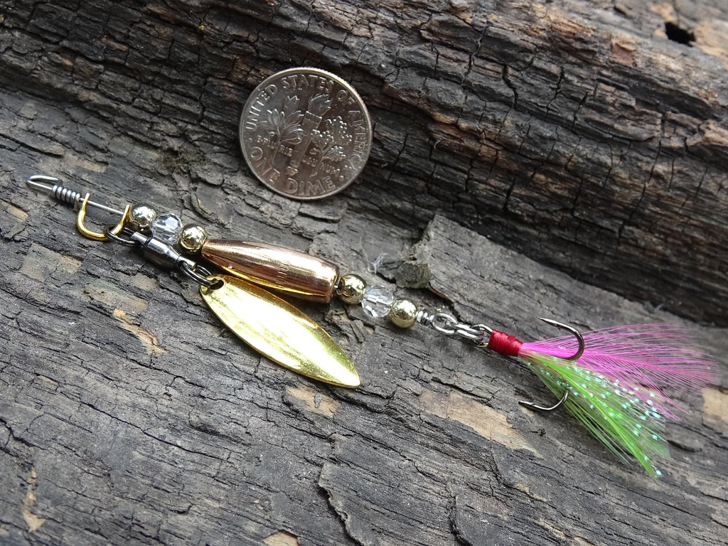 James Henry Bullet Fishing crystal Lure .223 bullet 14k gold filled bead (etsy image id: 7067856091)