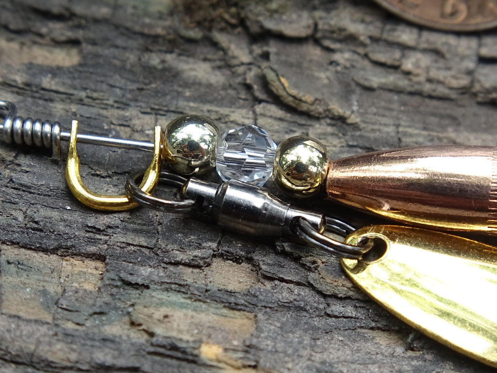 James Henry Bullet Fishing crystal Lure .223 bullet 14k gold filled bead (etsy image id: 7067856979)