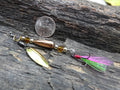 James Henry Bullet Fishing orange topaz crystal Lure .223 bullet 14k gold filled bead (etsy image id: 7067871459)