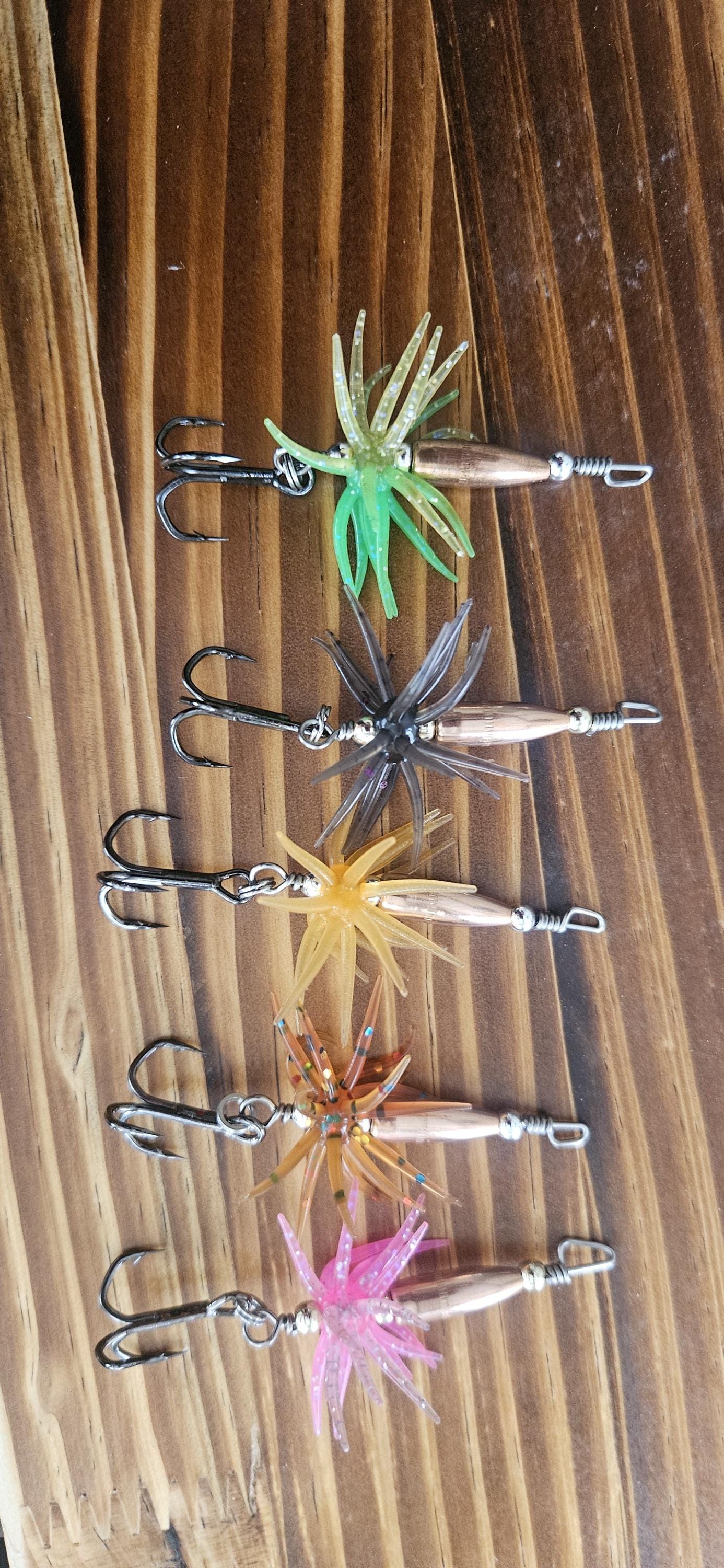 James Henry .223 caliber urchin fuzzy dicecaliber bullet fishing lure. (etsy image id: 7680242410)