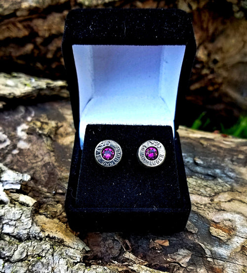 9mm bullet jewelry earrings swarovski stone __etsy:1940389487