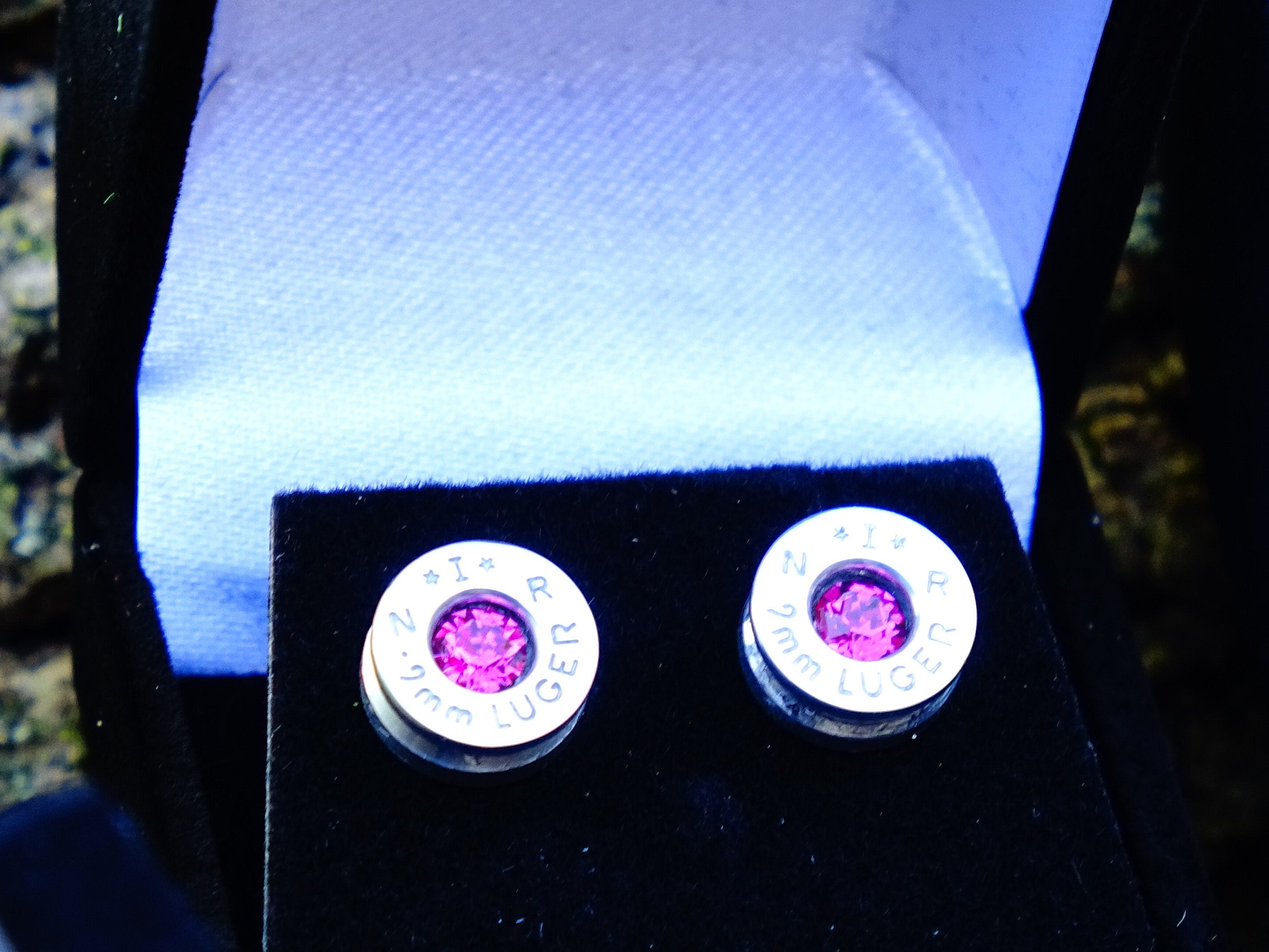 9mm bullet jewelry earrings swarovski stone __etsy:1892864694
