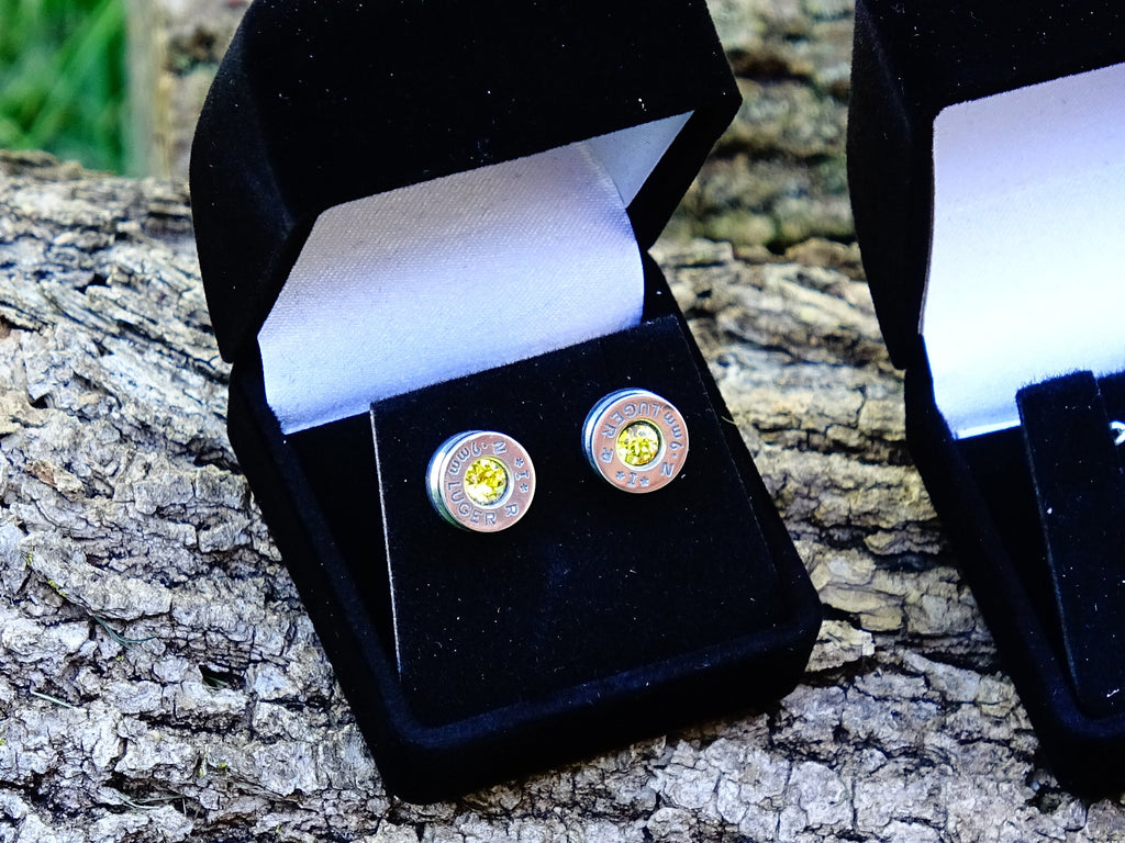 9mm bullet jewelry earrings swarovski stone __etsy:1940390349