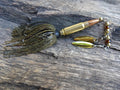 5.7 x 28 bullet bass fishing lure green pumpkin __etsy:8073256806