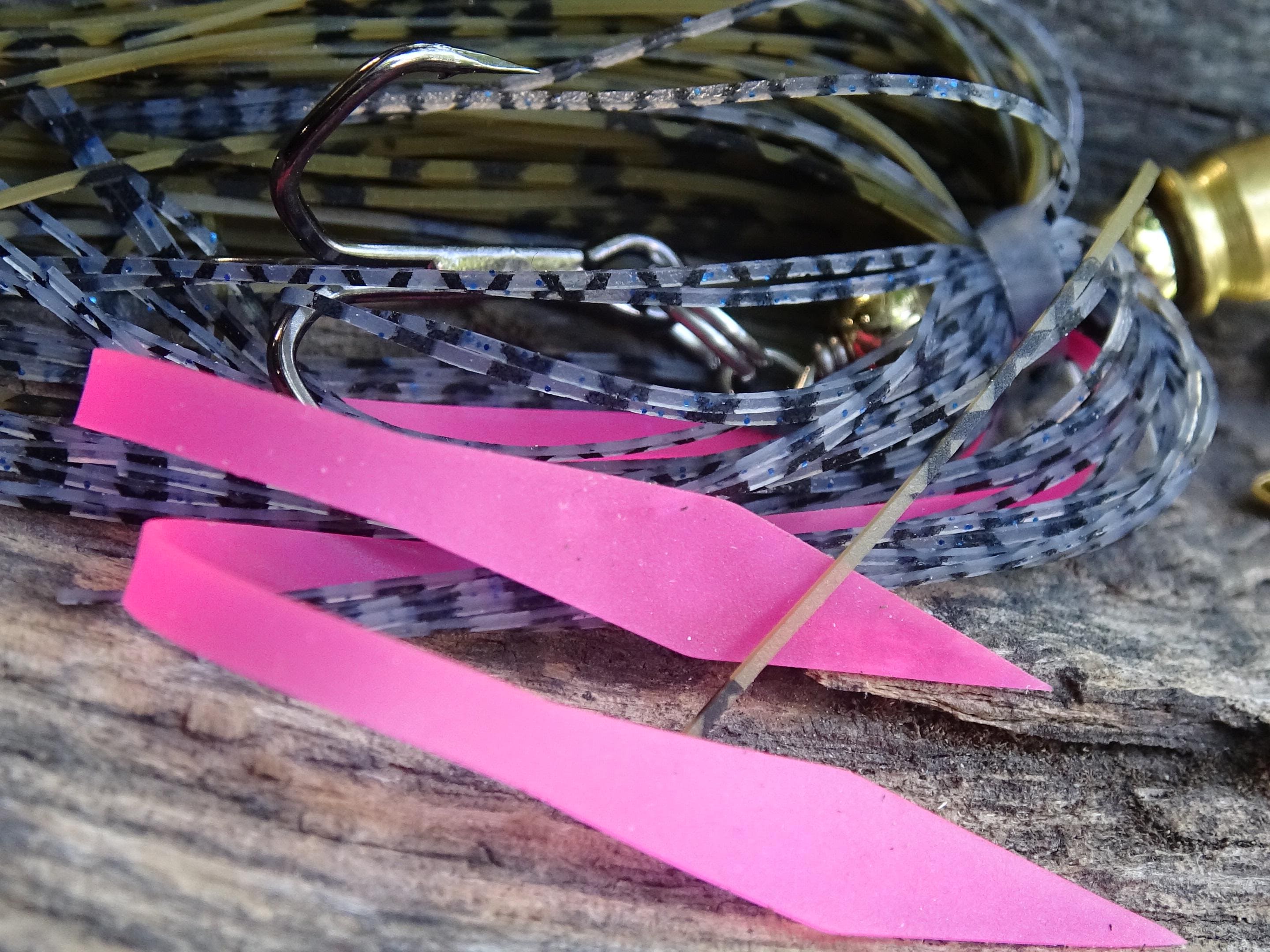 5.7 x 28 bullet bass fishing lure pink brown __etsy:8073281648