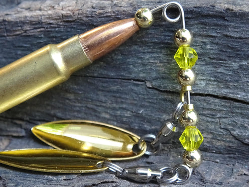 5.7 x 28 bullet bass fishing lure reptile green brown __etsy:8073294162
