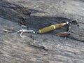 5.7 x 28 bullet bass fishing lure silver classic __etsy:8121219857